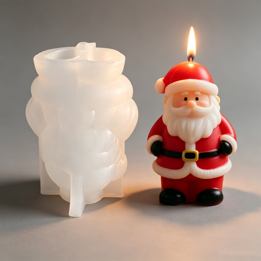 Soap Making Instructions - New 3D Santa Claus Silicone Candle