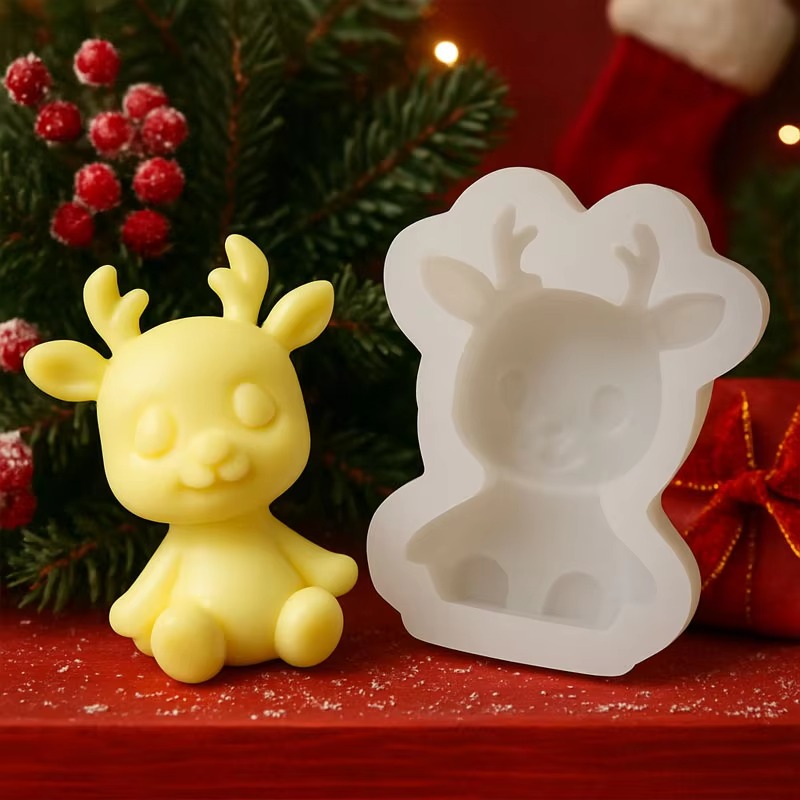 1-10PCS Christmas Reindeer Sil - Soap Making Diy Kit ulasan dan harga