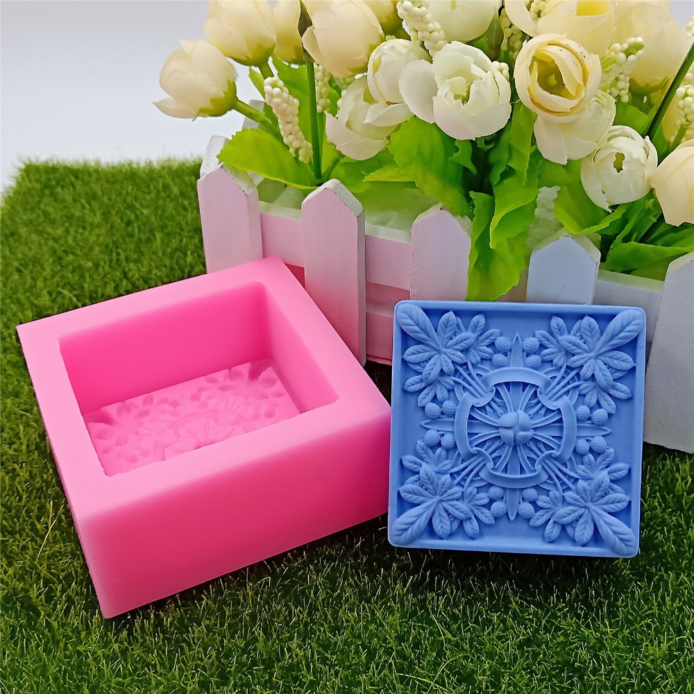 Square Design Soap Molds Flowe - Soap Making Instructions ulasan dan harga